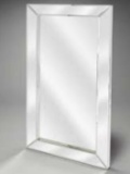 BUTLER SPECIALTY COMPANY WALL MIRROR WITH A CLEAR FINISH.