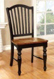 Set Of Two William's Home Furnishing Mayville Side Chairs, Black, Antique Oak, CM3431SC-2PK. RETAILS