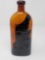 ANTIQUE AMBER WARNERS KIDNEY AND LIVER BOTTLE; MEASURES 9 INCHES