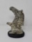 CARVED HARD STONE HORSE FIGURE 4 INCHES WIDE X 7 INCHES TALL, RETAIL VALUE $359.00