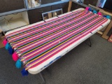 SOUTH AMERICAN COTTON TABLE SCARF IN MULTI COLORS.