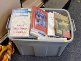 TOTE LOT OF MISC. BOOKS, TO INCLUDE MEDICAL BOOKS, BOOK ON DIABETES, ETC.