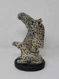 CARVED HARD STONE HORSE FIGURE 4 INCHES WIDE X 7 INCHES TALL, RETAIL VALUE $359.00