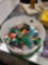 CONTAINER FILLED WITH MISC LEGO HOLIDAY MINIFIGURES AND ACCESSORIES, PLEASE SEE THE PICTURES FOR