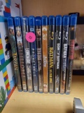 LOT OF 10 BLUERAY MOVIES, PREDATOR ULTIMATE HUNTER EDITION, BATMAN THE DARK KNIGHT RETURNS DELUXE