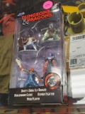OPEN BOX, D&D JADA DIE CAST FIGURES, DRIZZT: DROW ELF RANGER, DRAGONBORD CLERIC, HUMAN FIGHTER, AND