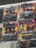 LOT OF 4 GREENLIGHT HOLLYWOOD, SUPERNATURAL, 1970 DODGE CHALLENGER BLUE, 1967 CHEVROLET IMPALA SPORT