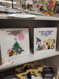 2 SEALED RECORDS, PEANUTS, A CHARLIE BROWN CHRISTMAS RED VYNYL EXCLUSIVE, AND CHARLIE BROWN'S