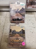 LOT OF 2 GREENLIGHT DIE CAST MODELS 1:64, MONACO 1977 DODGE MONACO, AND CORONET 1975 DODGE CORONET,