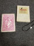 VINTAGE ESQUIRE PIN UP GIRL PLASTIC COATED PLAYING CARD SET, NO. 7-111, MADE IN HONG KONG, ITEM IS