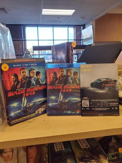 BLURAY+DVD MOVIE, BLADE RUNNER 2049, COMES WITH LIMITED EDITION EXCLUSIVE STEEL MODEL KIT, PLEASE