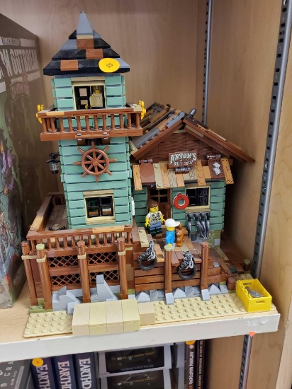 CONSTRUCTED LEGO IDEAS, OLD FISHING STORE, (21310), NO BOX OR MANUAL, LOOKS COMPLETE HOWEVER IT MAY