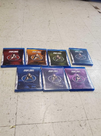 LOT OF 7 BLURAYS, STAR TREK THE NEXT GENERATION, SEASON 1-7, PLEASE SEE THE PICTURES FOR MORE