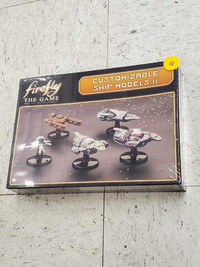 SEALED FIREFLY THE GAME, CUSTOMIZABLE SHIP MODELS II, PLEASE SEE THE PICTURES FOR MORE INFORMATION.