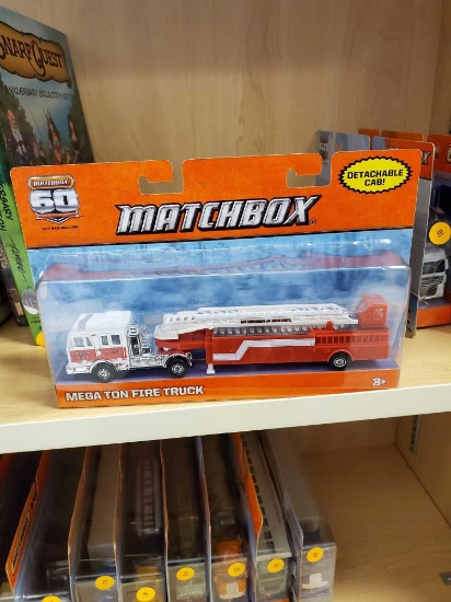 SEALED MATCHBOX, MEGA TON FIRE TRUCK, PLEASE SEE THE PICTURES FOR MORE INFORMATION.