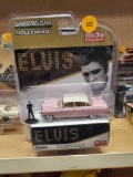 GREENLIGHT HOLLYWOOD, ELVIS EXCLUSIVE, 1955 CADILLAC FLEETWOOD WITH ELVIS FIGURE, PLEASE SEE THE