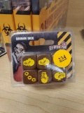 ZOMBICIDE, SET OF 6 BROWN AND YELLOW DICE, PLEASE SEE THE PICTURES FOR MORE INFORMATION.