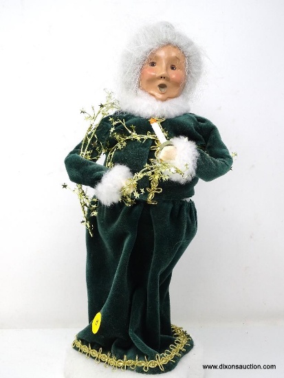 BYERS CAROLERS "THE CRIES OF LONDON", VICTORIAN MRS. CLAUSE, 14 INCHES TALL.