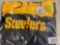 NFL PITTSBURGH STEELERS ZIP UP SWEATSHIRT WITH A HOOD SIZE 5XL