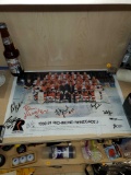 ROLLED SIGNED PRINT, 1990-91 RICHMOND RENEGADES, SIGNED BY A MAJORITY OF THE TEAM, 17 7/8