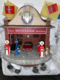 The Bradford Exchange Ford Mustang...Limited Edition Wall Cuckoo Clock it comes with a Certificate o