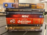 LOT OF ASSORTED DVDS TO INCLUDE, Red 2, Benny Hill, John Wayne The searchers, The Original Christmas