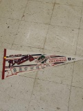 ATLANTA BRAVES 1991 WORLD SERIES NATIONAL CHAMIONSHIP PENNANT FLAG, 30 1/8