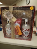 TOASTED VANILLA LUX SPA SET, SHOWER GEL, BODY LOTION, AND BODY SCRUB, PLEASE SEE THE PICTURES FOR