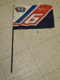 MARK MARTIN NO.6 VALVOLINE RACE FLAG, FLAG MEASURES 17 3/4