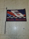 MARK MARTIN NO.6 ROUSH RACING FLAG. FLAG MEASURES 18 3/4