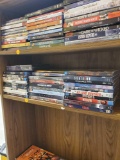 SHELF LOT OF 30 DVD AND BLUERAY MOVIES, BOMBIELAND DOUBLE TAP, COUNTDOWN, LAST CHRISTMAS, KILLING