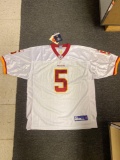 Redskins Quarterback Colt Brennan #5 Football Jersey Size 54 In White