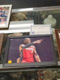 FRAMED AND SIGNED GAME PHOTOGRAPH, DWYANE WADE MIAMI HEAT, COMES WITH COA BY SPORTS COLLECTIBLES,