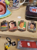 SET OF 4 ACTION PACKED PINS, 1994 JEFF GORDON, WINSTON CUP 1995 BILL ELLIOTT, STEVE KINSER 1995,