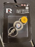 RICO INDUSTRY QUICK RELEASE KEY CHAIN, PITTSBURGH STEELERS THEMED, SEALED, PLEASE SEE THE PICTURES