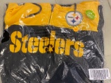 NFL PITTSBURGH STEELERS ZIP UP SWEATSHIRT WITH A HOOD SIZE 5XL