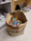 BAG LOT OF GUMBALL MACHINE CAPSULES. MOST APPEAR TO BE RINGS.