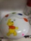 VINTAGE WINNIE THE POOH GLASS LIGHT COVER. MEASURES APPROX. 15