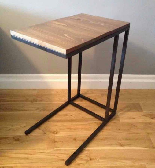 IKEA VITTSJO LAPTOP TABLE TO UPSCALE. SIDE TABLE MEASURES AT APPROXIMATELY 13in x 25in