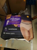 ALWAYS DISCREET BOUTIQUE XL MAXIMUM UNDERWEAR FOR WOMEN, 16 PCS. PLEASE SEE THE PICTURES FOR MORE