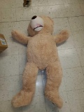 4' CREAM COLOR STUFFED TEDDY BEAR, EXTRA LARGE, PLEASE SEE THE PICTURES FOR MORE INFORMATION.