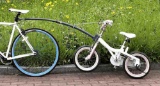 Bike Trailer Tandem Bars for Child Bicycle Ride Training