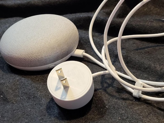 GOOGLE HOME MINI. IS SOLD AS IS WHERE IS WITH NO GUARANTEES OR WARRANTY, NO REFUNDS OR RETURNS
