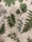 Wake In Cloud - Leaves Comforter Set, Green Plant Botanical Tree Leaf Pattern Printed on White, Soft