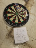 Bristle Dart Board, Tournament Sized Indoor Hanging Number Target Game for Steel Tip Darts-