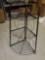 FOLDING BLACK METAL 3 SHELF GARDEN RACK, 31