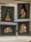 LOT OF 4 HOLIDAY ORNAMENTS, 6 1/2