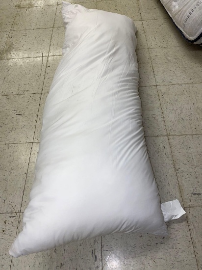 BODY PILLOW IN WHITE SIZE 21 in x 54 in.