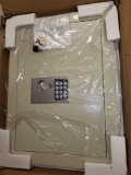 Digital Wall Safe ? Flat, Electronic, Steel, Keypad, 2 Manual Override Keys ? Protect Money,