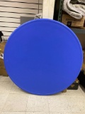 Flash Furniture 3.9-Foot Round Kid's Blue Plastic Folding Table [RB-48R-KID-BL-GG] Has No Legs